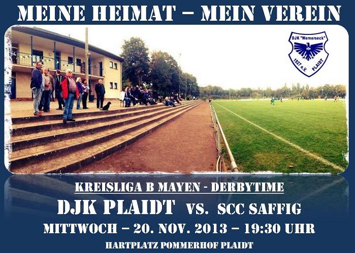 Vorschau Kreisliga B Mayen: DJK Plaidt vs. SCC Saffig