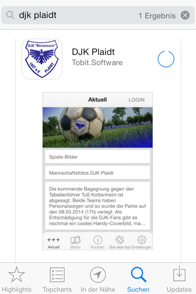 DJK Plaidt als App fürs Handy!