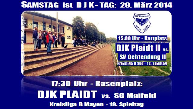 Samstag ist DJK-Tag: Vorbericht Kreisliga B und D