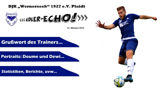 Stadionheft: „Adler-Echo!“ vom 31.10.2015