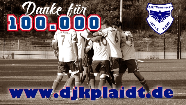 DJK Plaidt Homepage zählt 100.000 Besucher
