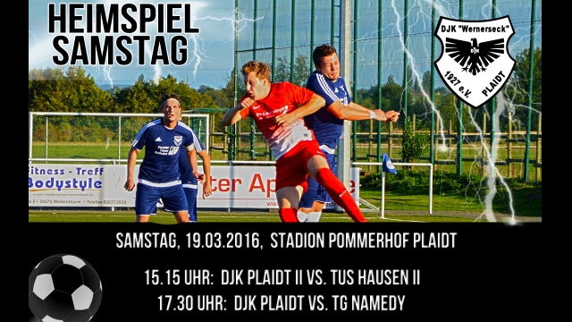 Vorschau: Heimspiel-Samstag – 19.03.2016