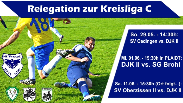 DJK Plaidt II spielt um den Aufstieg in die C-Klasse!