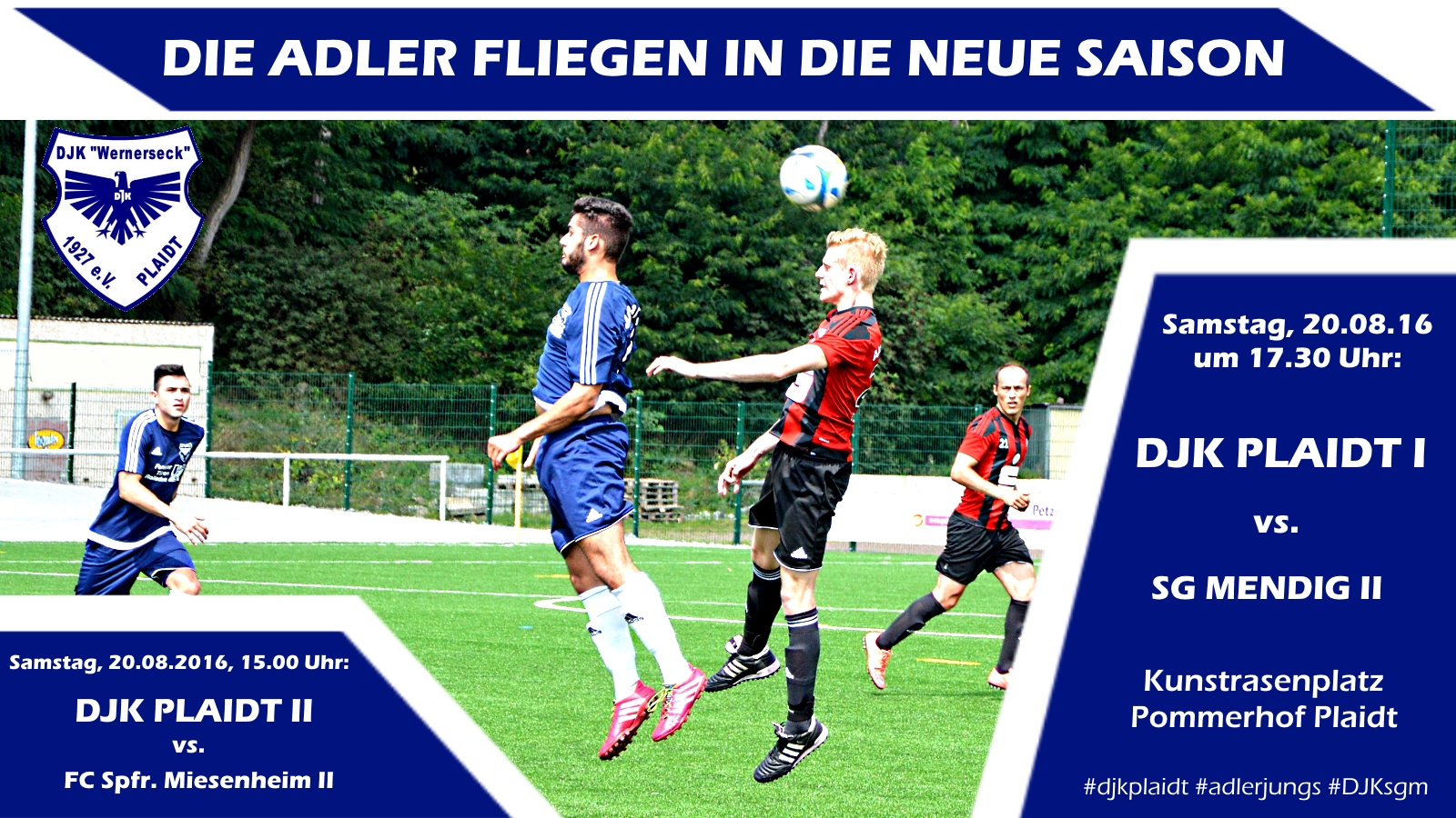Vorschau: DJK-Heimspiel-Samstag am 20.08.2016