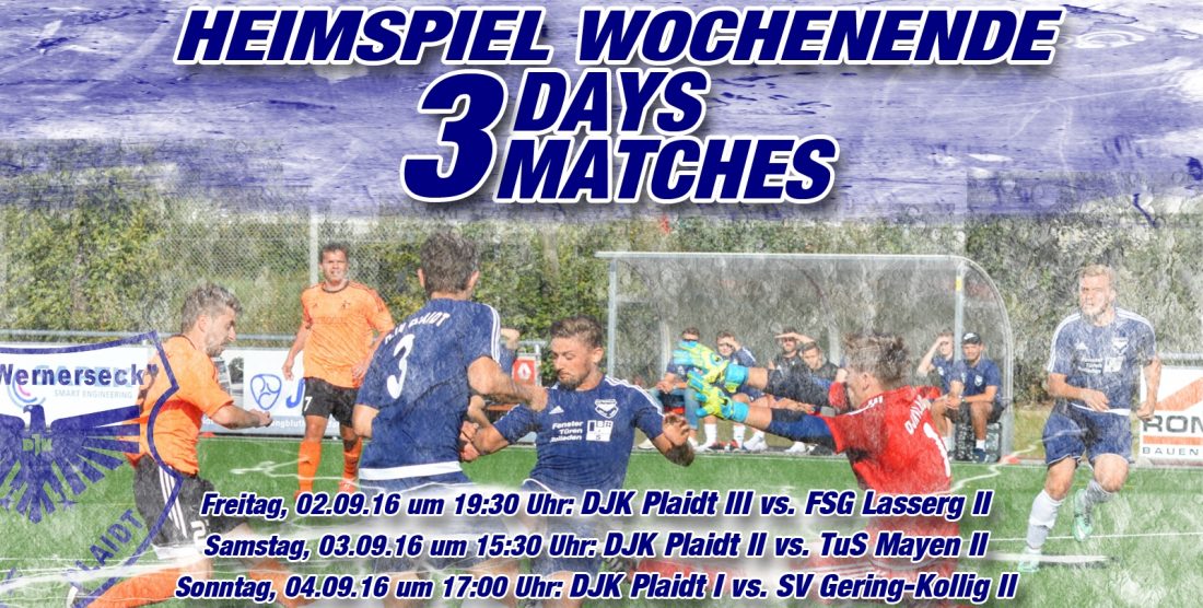 3 Days 3 Matches!