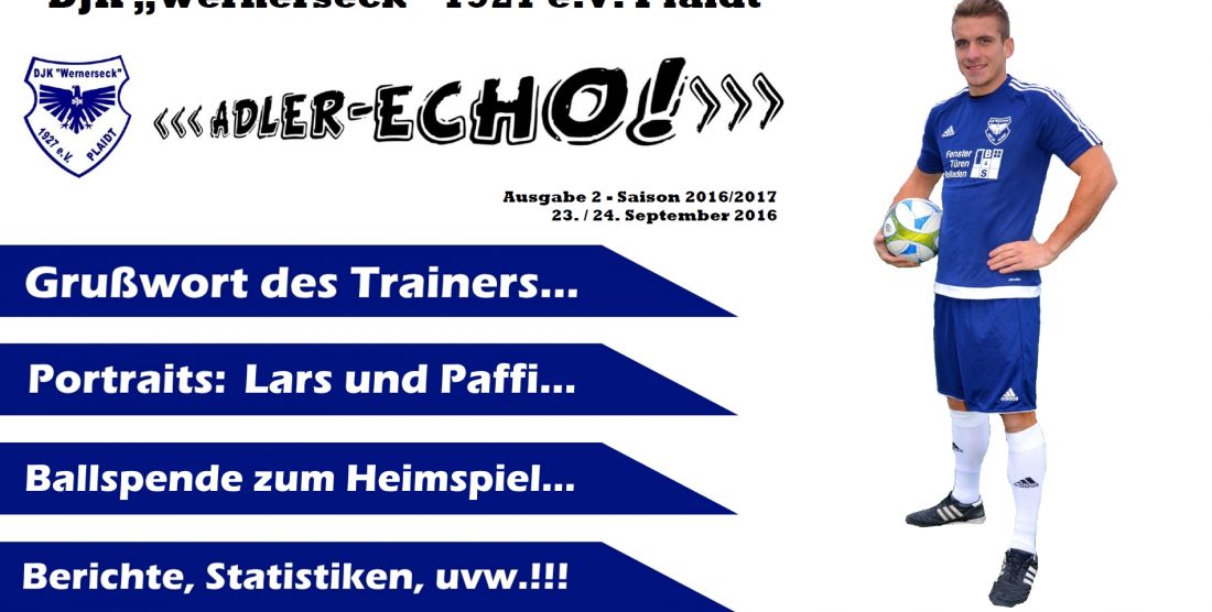 Stadionheft: „Adler-Echo!“ Nr. 2 – Saison 2016/2017