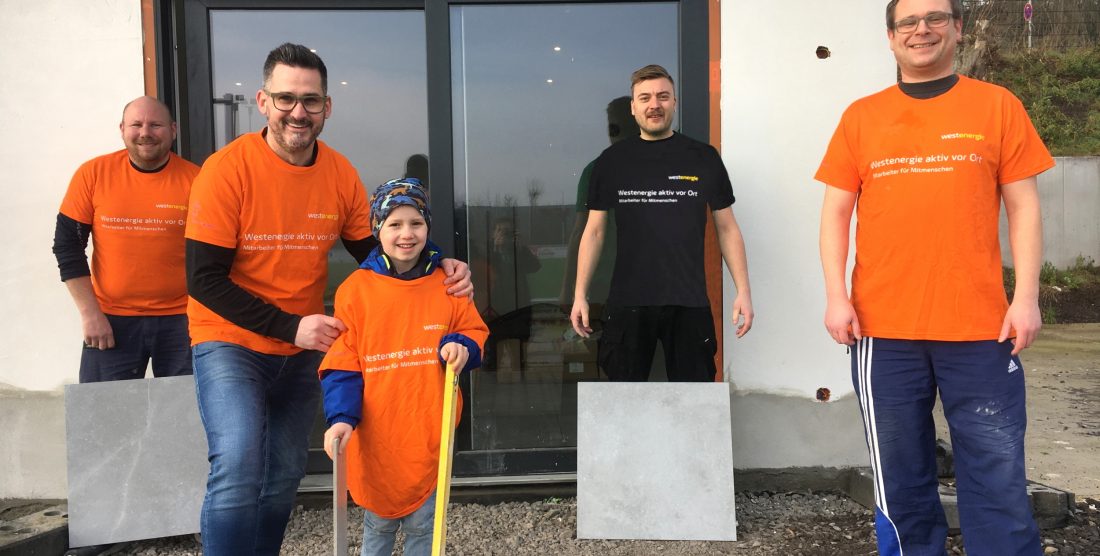 Vereinsheim Update: Westenergie „aktiv vor Ort“